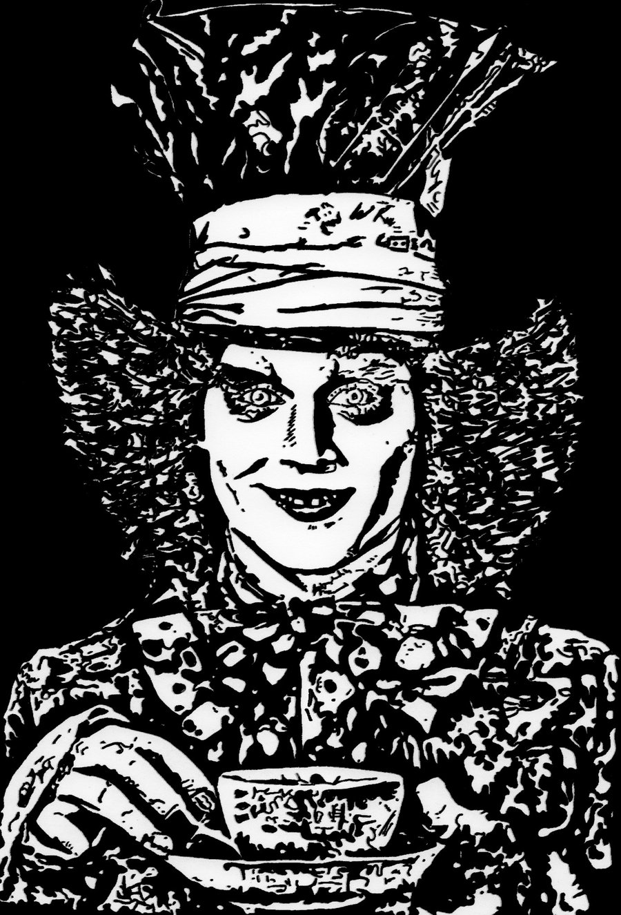 900x1325 Johnny Depp As The Mad Hatter. By Ladyjart