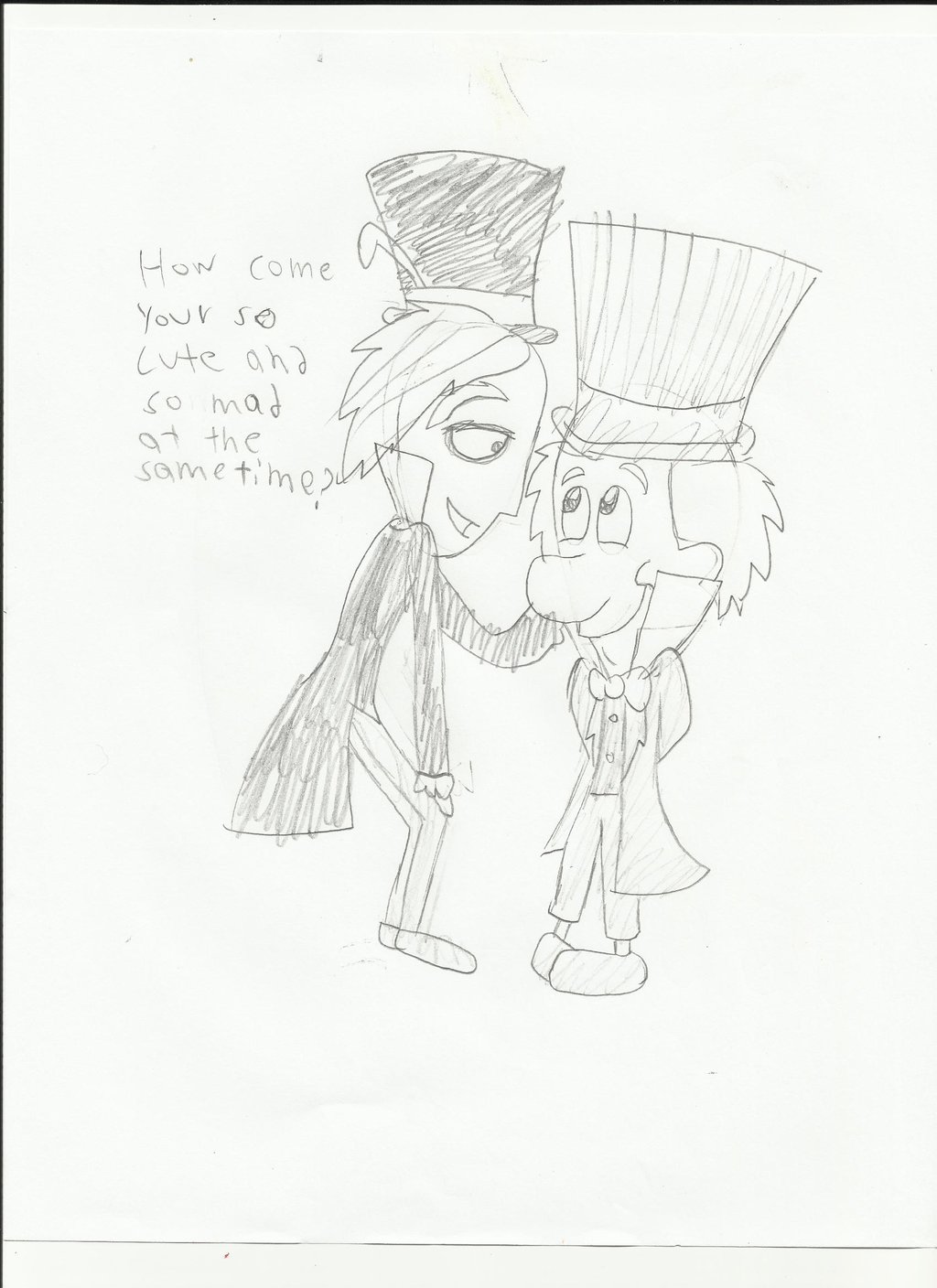 1024x1408 Tim Burton's Madhatter Meets Disney's Madhatter By Cartooncrv