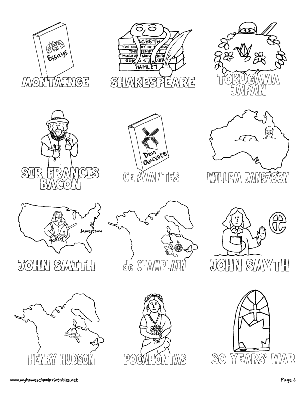 612x792 My Homeschool Printables Timeline Figures Volume 3