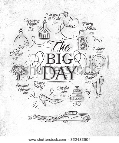 393x470 Timeline Invitation Wedding Theme Drawing With Black Ink