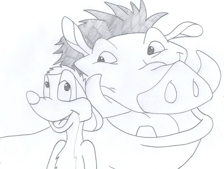 900x681 Timon And Pumbaa By Laurenjade15