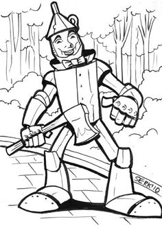 236x332 The Tin Man Drawing Wizard Of Oz Tin Man And Drawings
