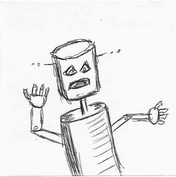 597x603 Wednesday Doodle Robot Or Tin Man All Things From My Brain