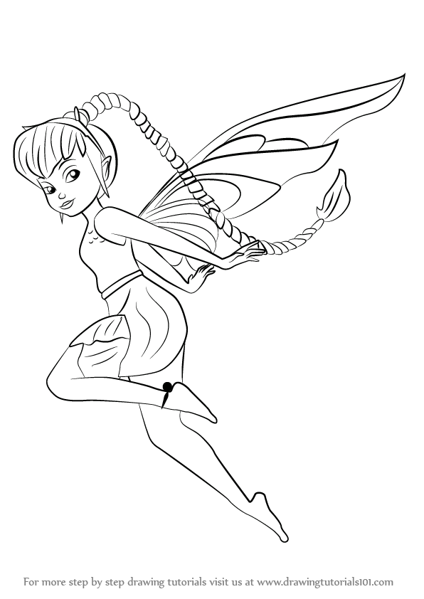 596x842 Learn How To Draw Fawn From Tinker Bell (Tinker Bell) Step By Step