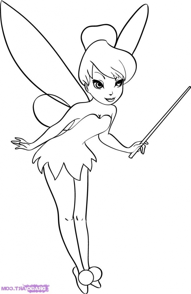 665x1024 Tinkerbell Drawing In Pencil Tinker Bell Drawing Free Coloring