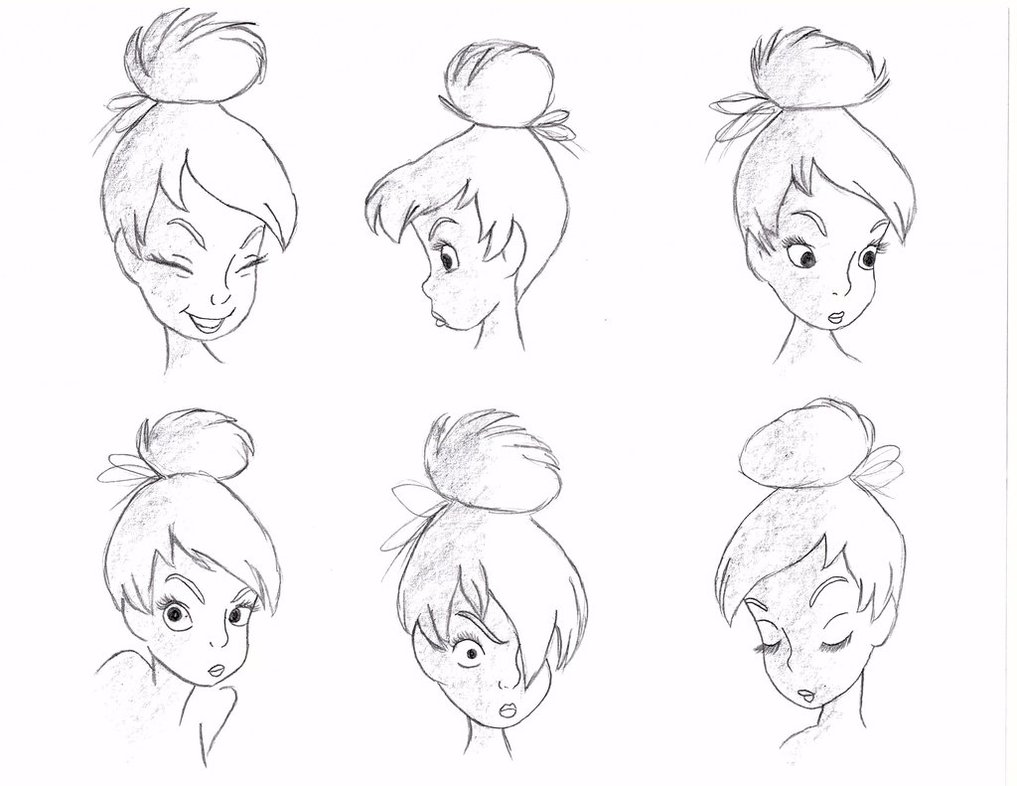 1017x786 Tinkerbell Face Sketch Drawing By Julietcapulet432