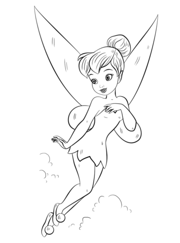 355x480 Tinkerbell With Friends Coloring Page Free Printable Coloring Pages