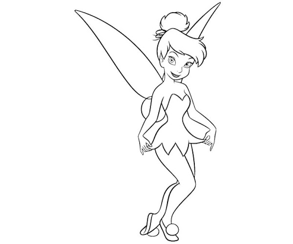 600x500 How To Draw Tinkerbell Drawing