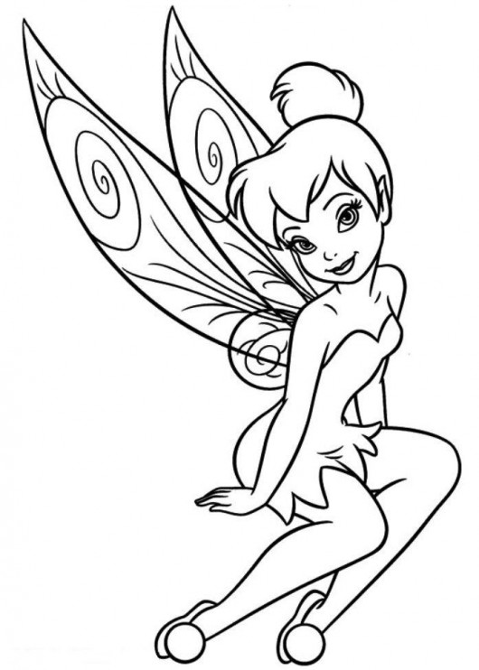 530x742 Tinkerbell Coloring Pages (10)