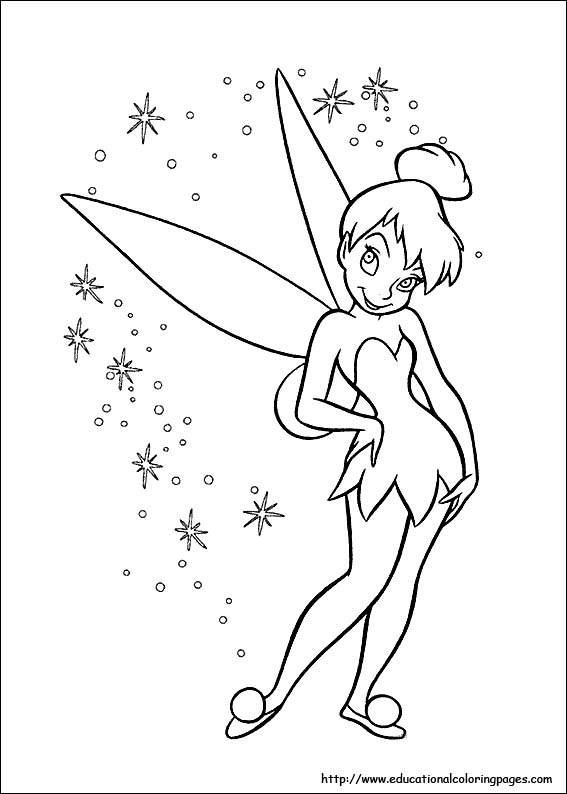 567x794 Tinkerbell Coloring Pages