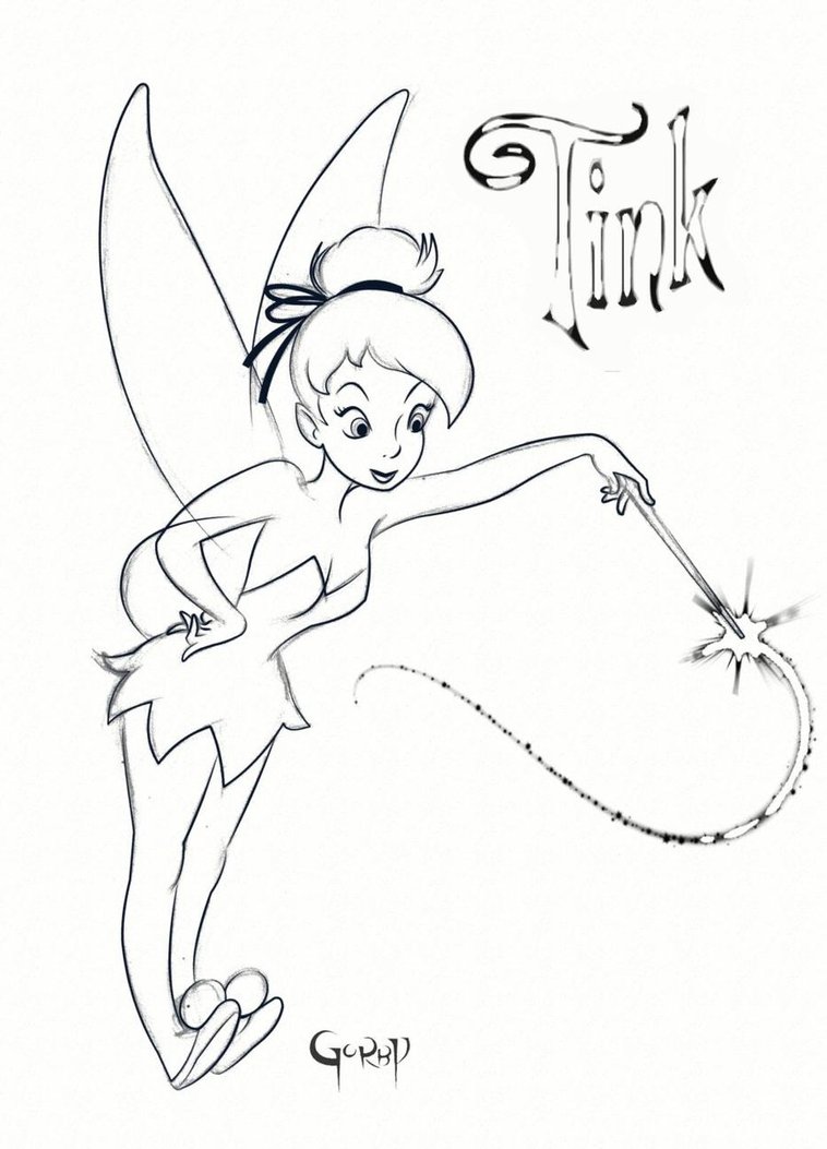 758x1053 Tinkerbell Sketch By Cbgorby