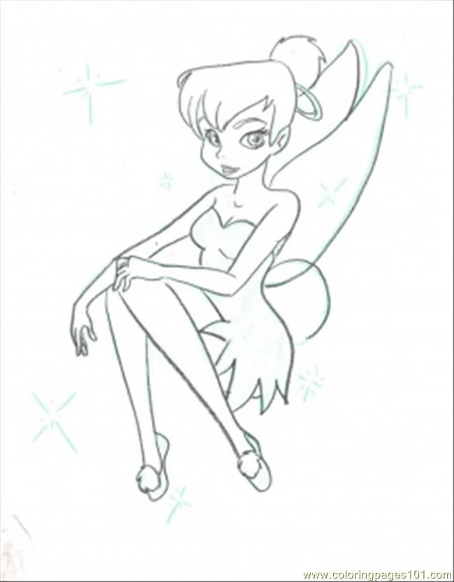 650x833 Tinker Bell Drawing 297730