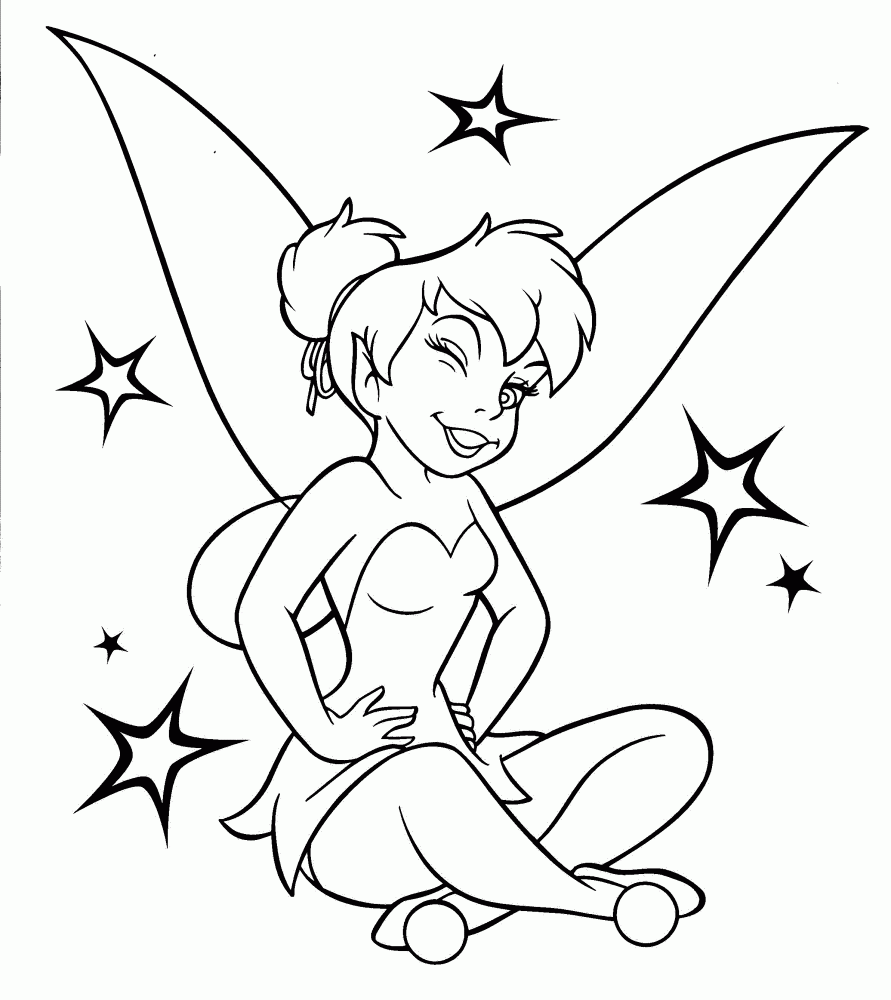 891x1000 60 Tinkerbell Birthday Party Ideas Amp Tinkerbell Coloring Pages