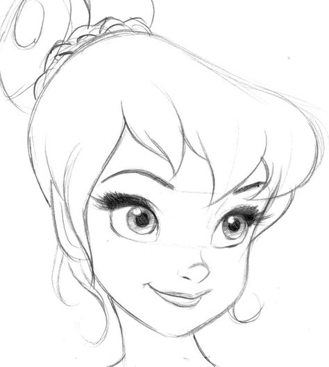 Tinkerbell Easy Drawing at GetDrawings | Free download