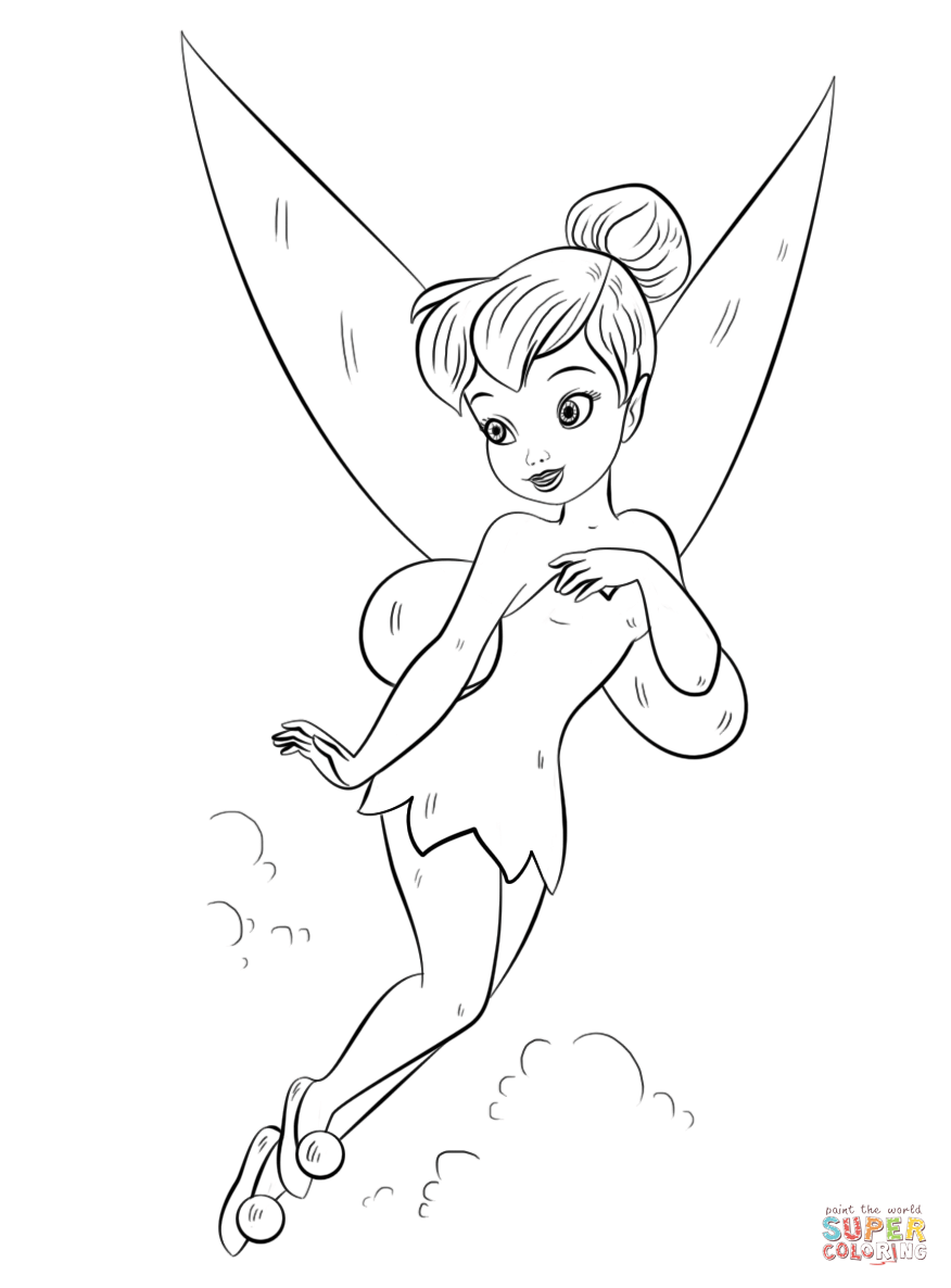 876x1186 Tinkerbell Coloring Page Free Printable Coloring Pages