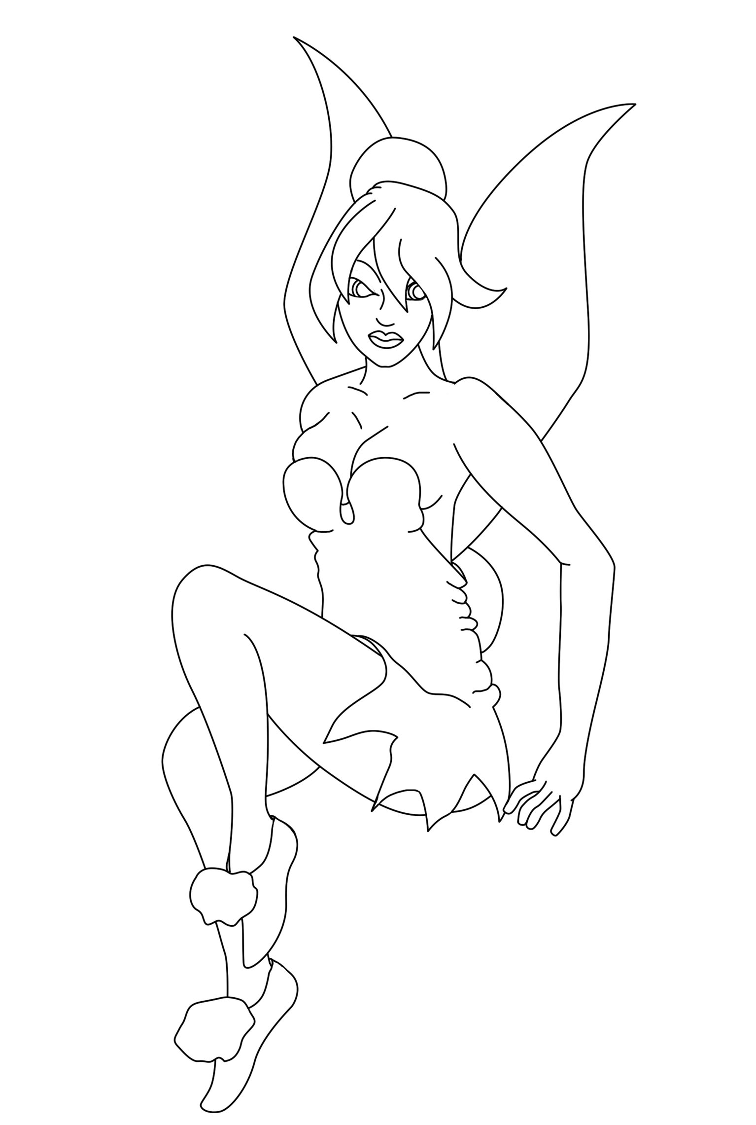 1534x2281 Tinkerbell Outline By Annetteks