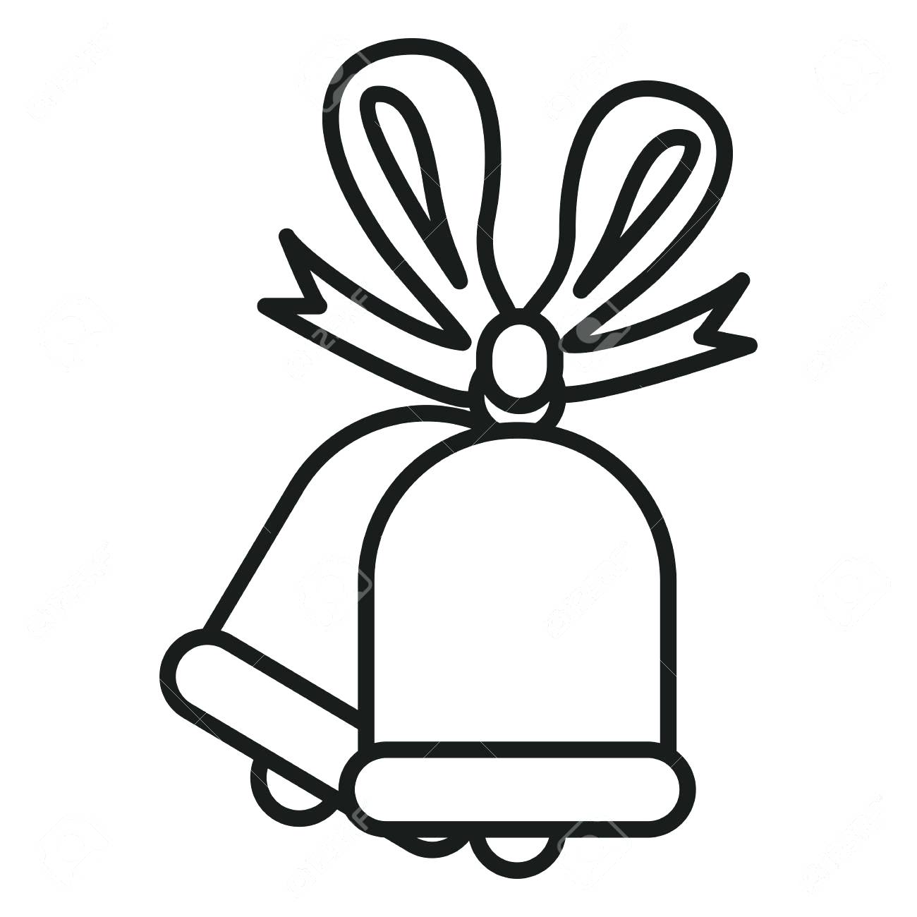 1300x1300 Coloring Christmas Bells Coloring Page Bell Outline Tinkerbell