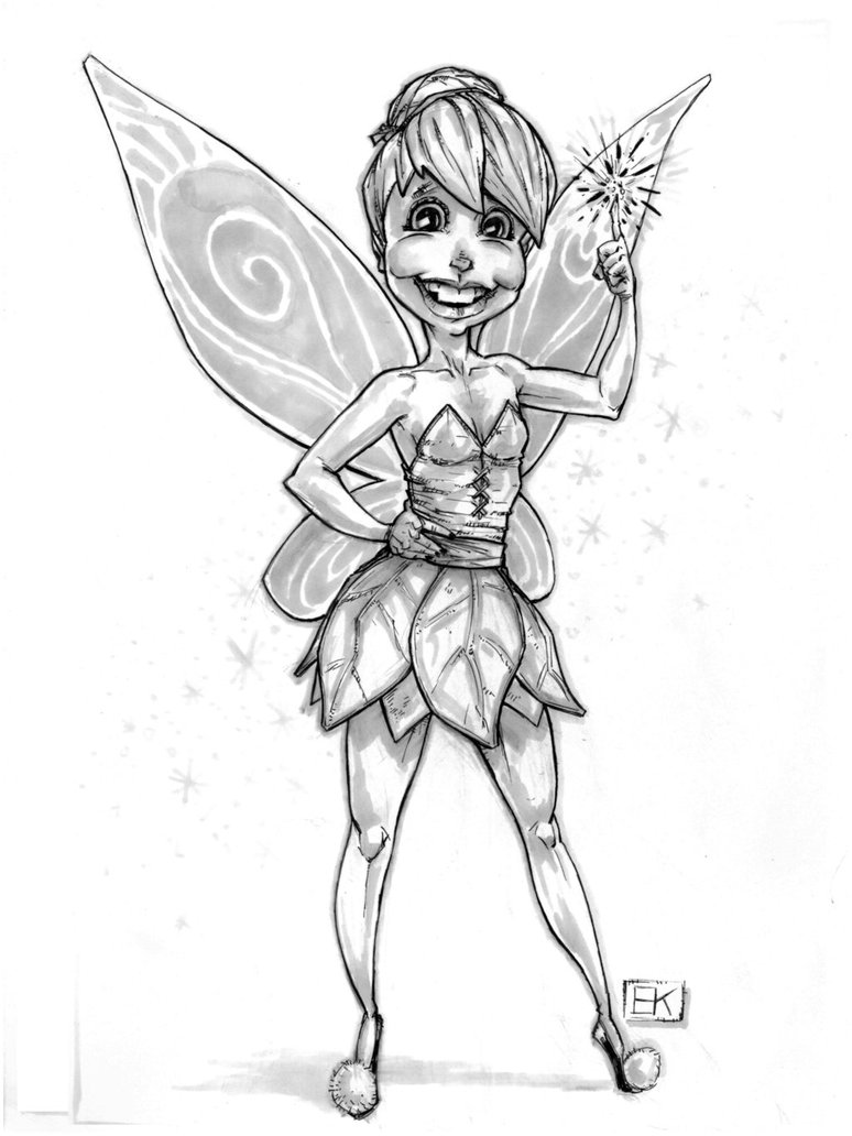 774x1032 Tinkerbell Original Sketch By Erickenney