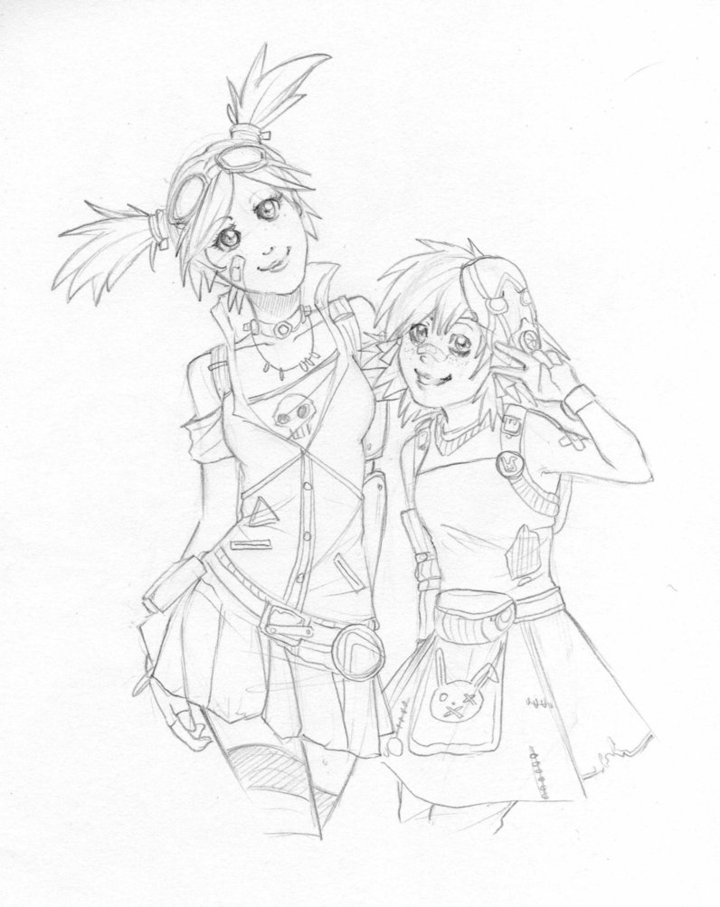 796x1003 Gaige And Tiny Tina By Gamu Chan