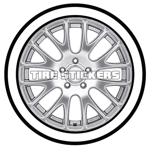 522x518 White Walls Tire Stickers Canada
