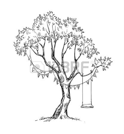 416x450 3,211 Tree Swing Stock Illustrations, Cliparts And Royalty Free
