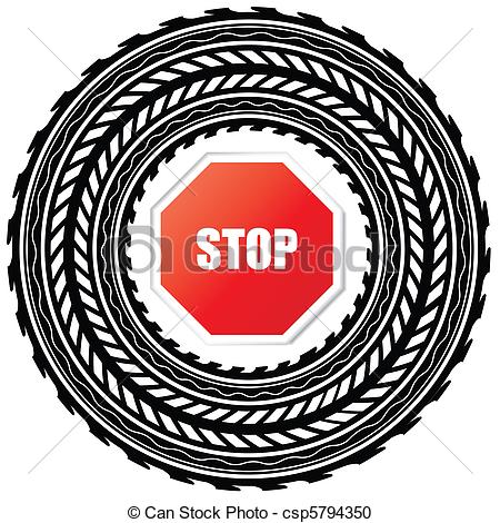 450x470 Tire Tracks Clip Art