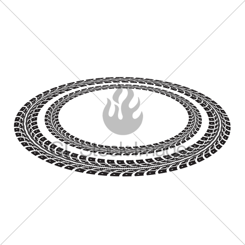 500x500 Tire Tracks Gl Stock Images