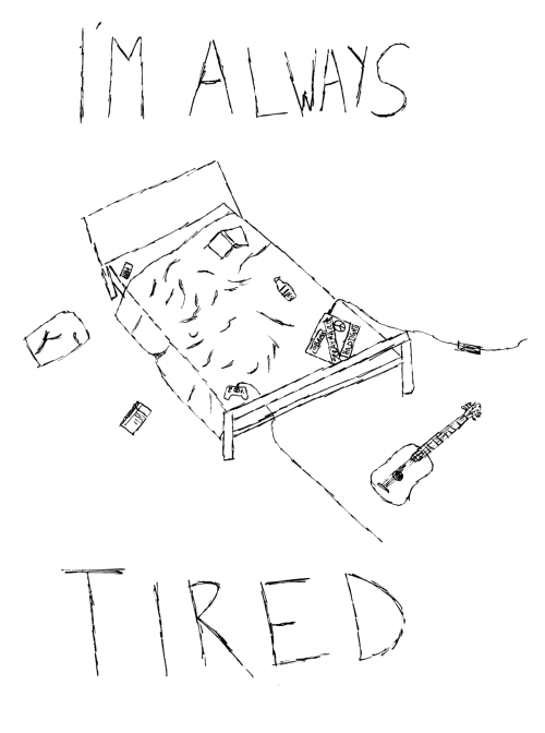 500x672 Drawing Illustration Art Sad Lonely Pencil Tired My Art Sketch Pen