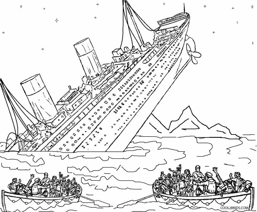 850x700 Printable Titanic Coloring Pages For Kids Cool2bkids Titanic