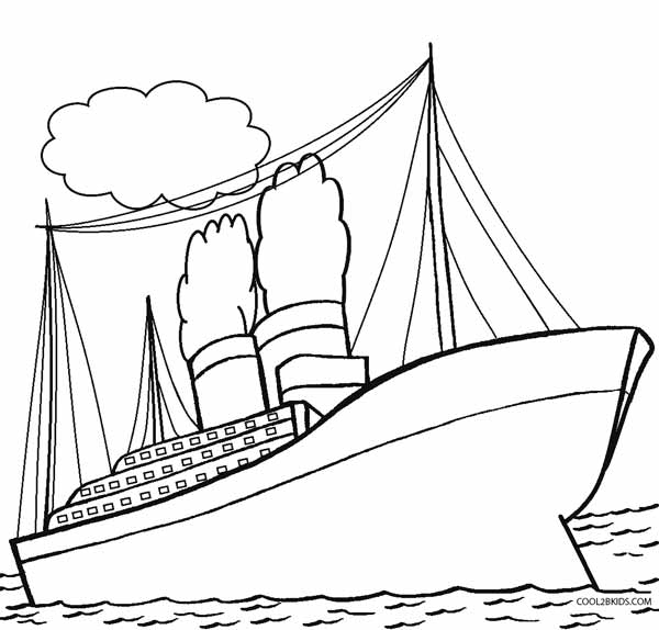 600x574 Printable Titanic Coloring Pages For Kids Cool2bkids