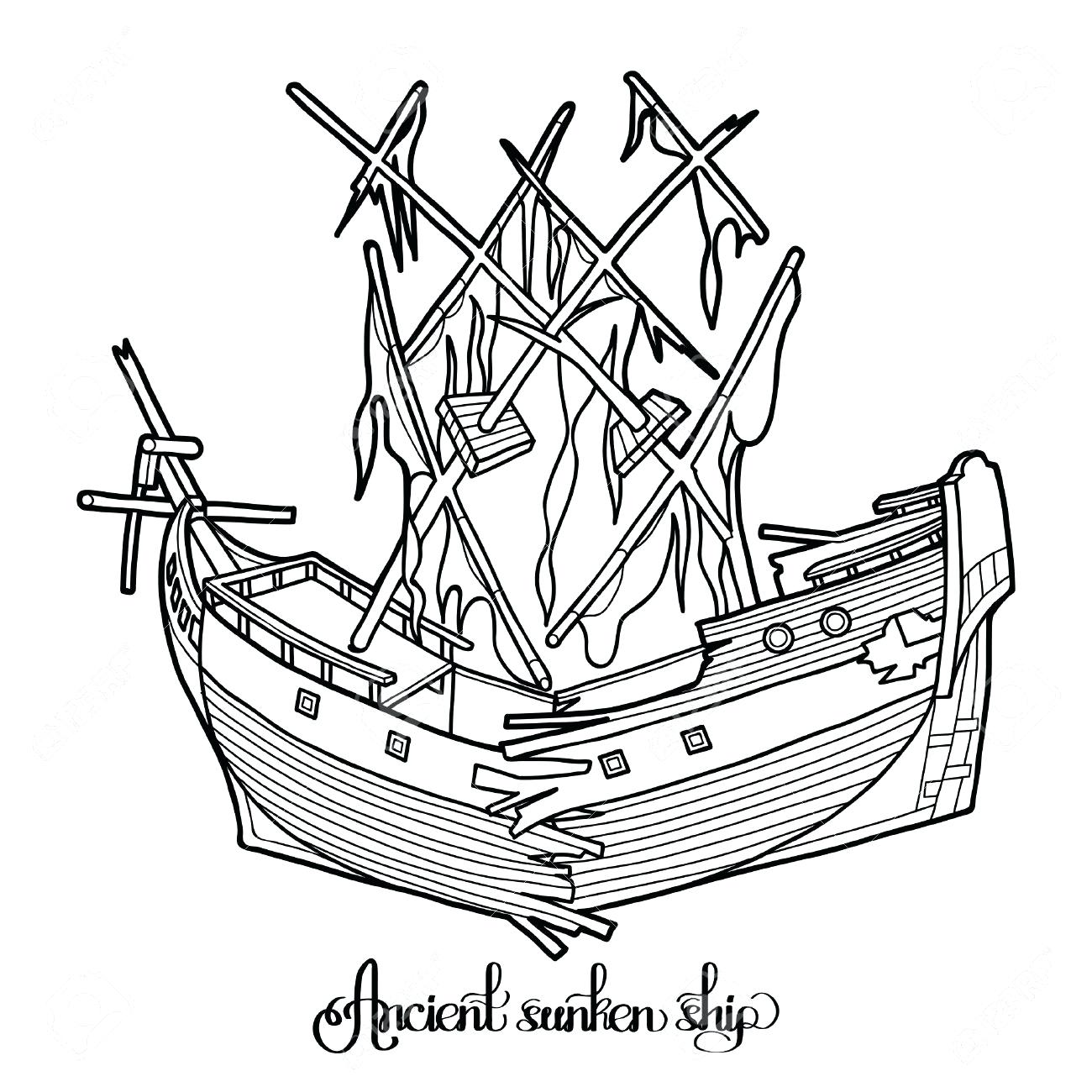 1300x1300 Coloring Titanic Coloring Pictures Good Sinking Ship Drawing