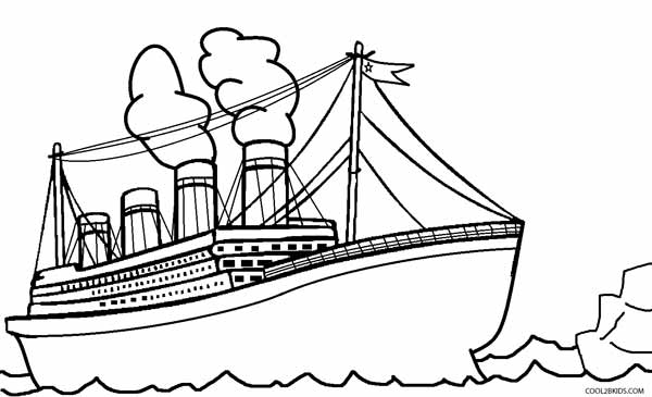 600x365 Printable Titanic Coloring Pages For Kids Cool2bkids