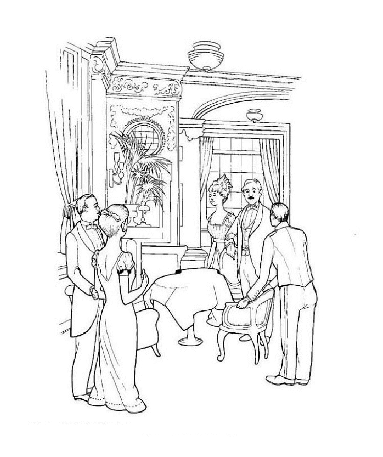 749x894 Titanic Coloring Page