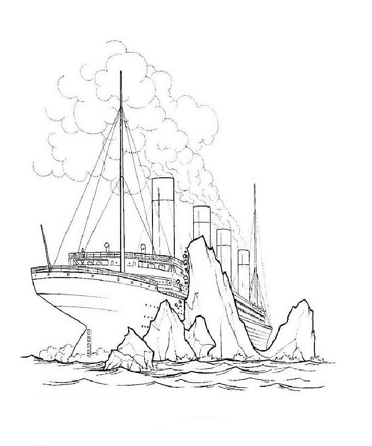 749x898 Titanic Coloring Pages To Print Travel Titanic
