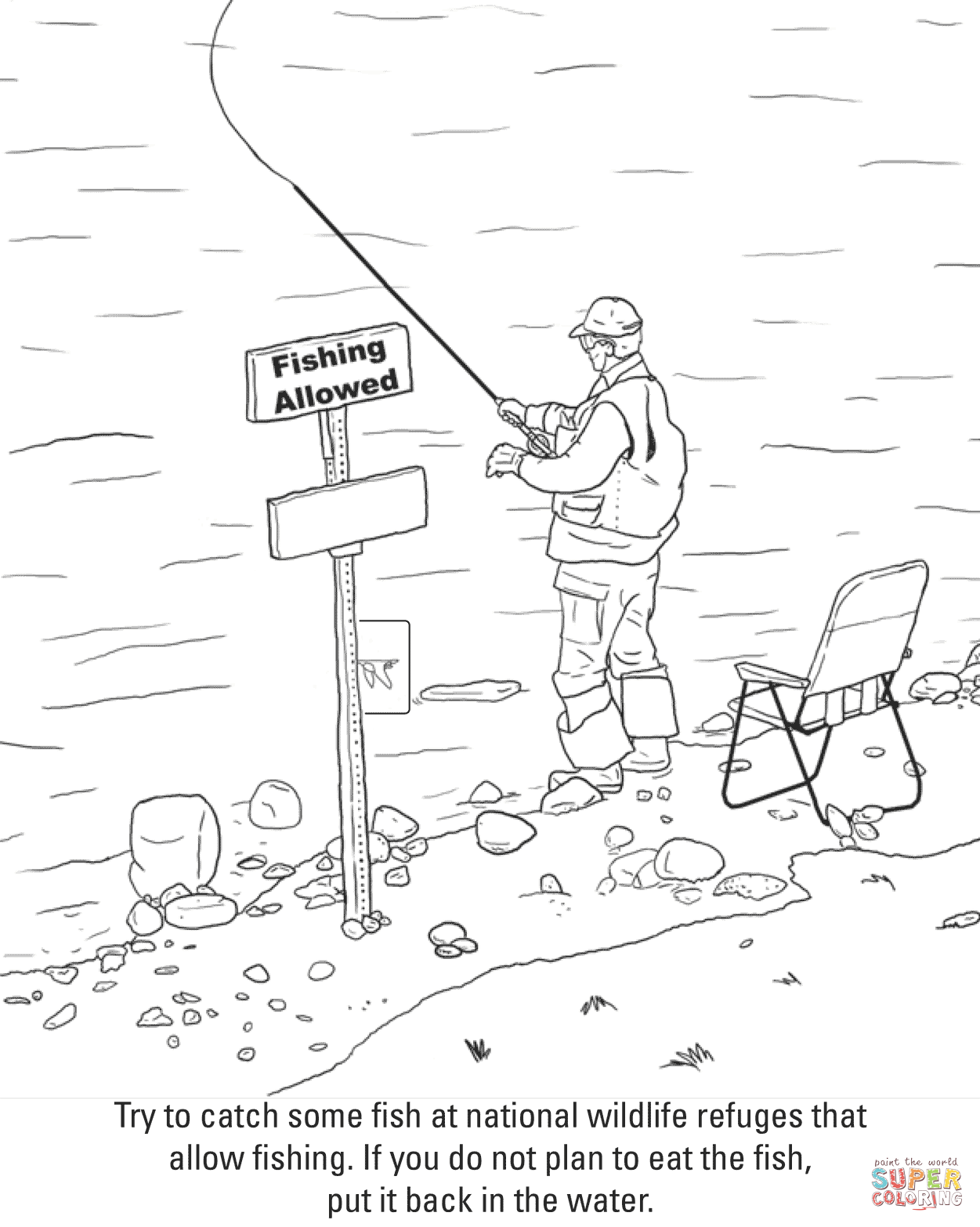 1251x1566 Fishing Coloring Page Free Printable Coloring Pages