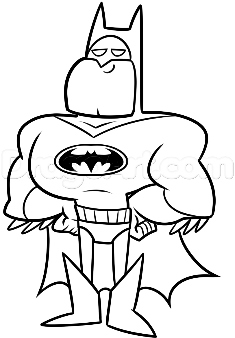 813x1166 Teen Titans Go Drawing How To Draw Batman From Teen Titans Go