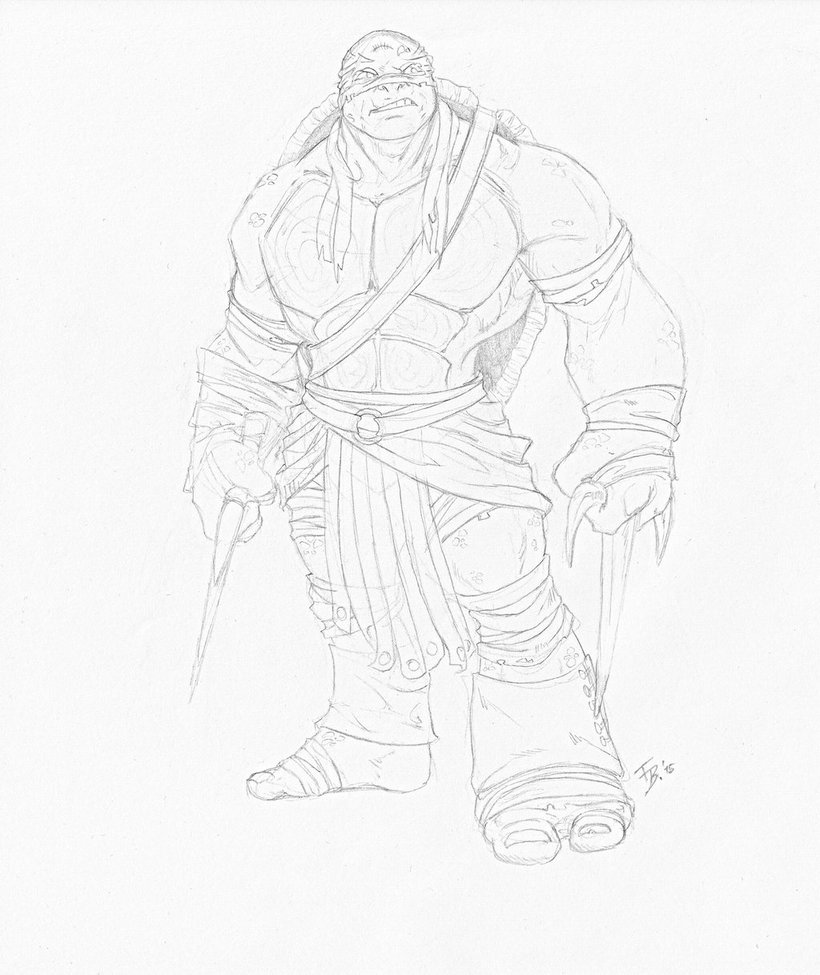 820x975 Tmnt 2014 Raphael (Sketch) By The Sketch Fox