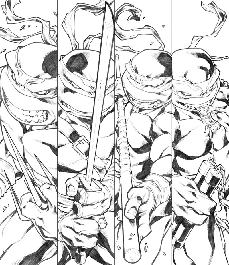 800x927 Tmnt By Carlosgomezartist