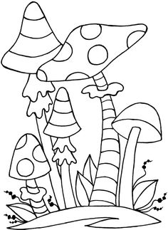 236x323 Cartoon Mushroom Coloring Pages How To Draw Mushrooms Step 6