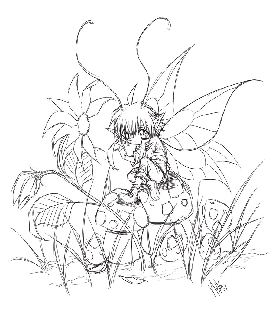 900x1062 Toadstool Doodle By Sureya