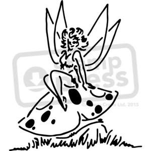 300x300 Fairy On Toadstool' Wall Stencils Templates (Vws0003957) Ebay