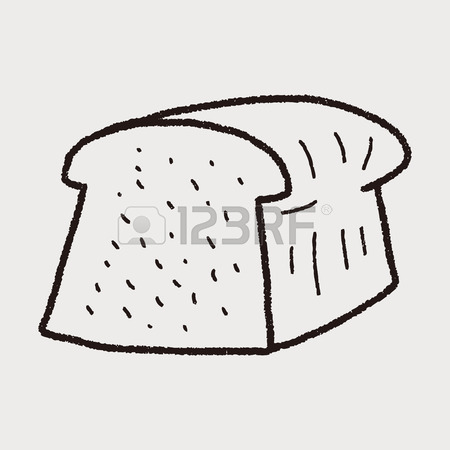 450x450 Toast Doodle Drawing Royalty Free Cliparts, Vectors, And Stock