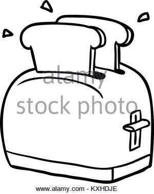 300x378 Freehand Drawn Cartoon Toaster Stock Vector Art Amp Illustration