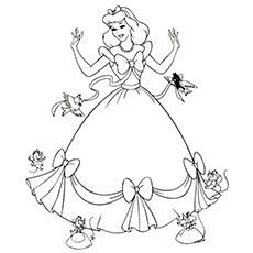 230x230 Top 25 Free Printable Cinderella Coloring Pages Online