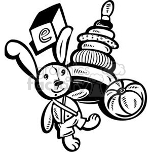 300x300 Royalty Free Children Toys 381498 Vector Clip Art Image