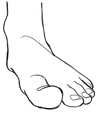 Toe Drawing at GetDrawings | Free download