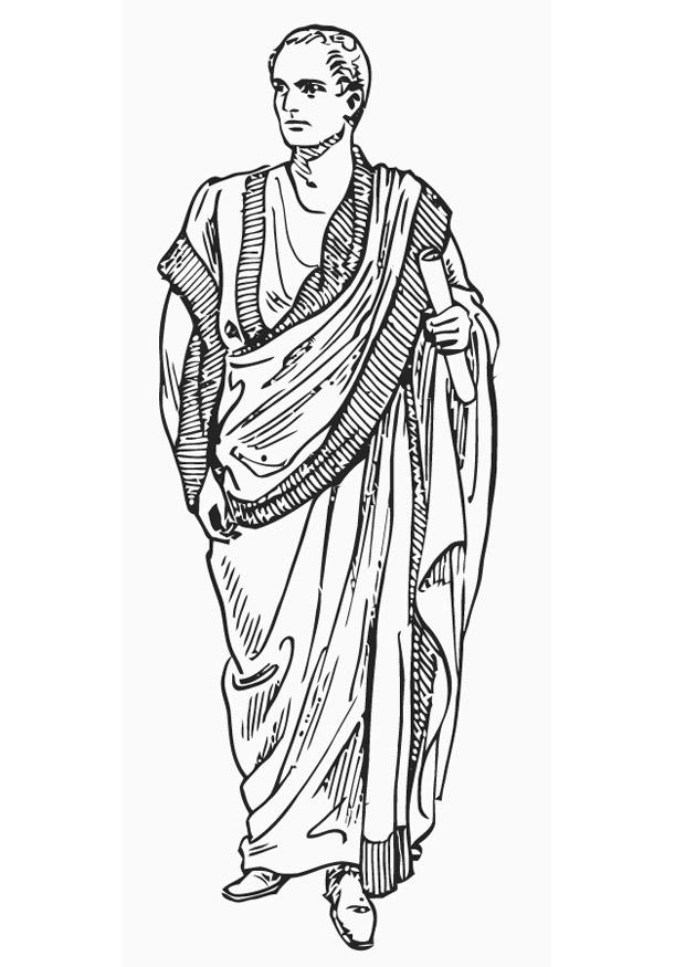 620x875 Coloring Page Toga