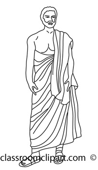 203x350 Ancient Greece Clipart Greek Toga Outline