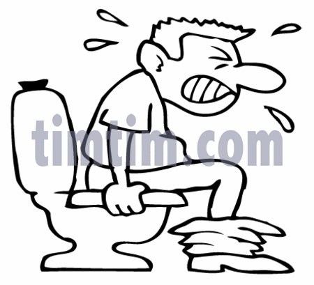 450x409 Free Drawing Of Constipation Man Bw From The Category Diet