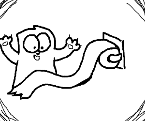 300x250 Simon's Cat Plays With The Toilet Paper